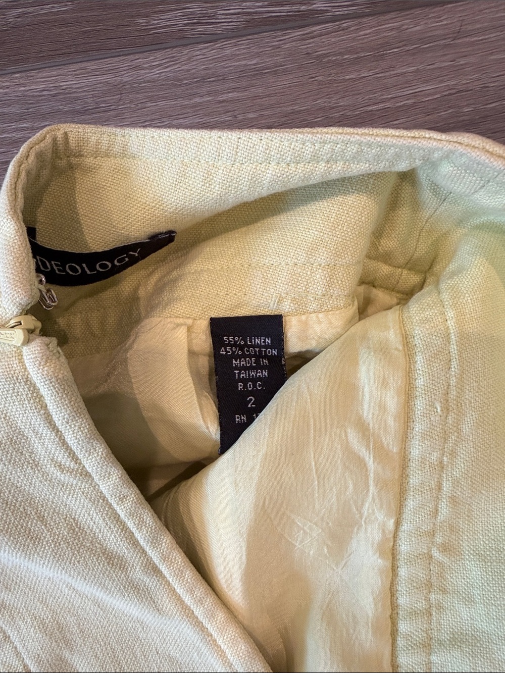 Ideology Yellow Mini A-Line Skirt - Picture 5 of 5